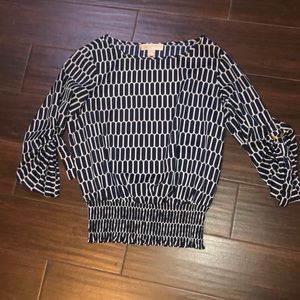 Michael Kors; Size S; Navy & White